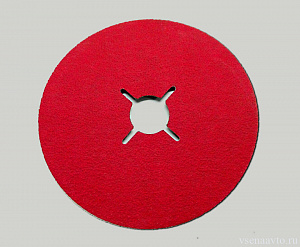 Абразивный фибровый диск со шлицами (керамический)  XF870 125мм х 22мм Р 80 