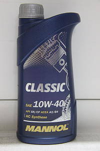 Масло моторное 10W40 CLASSIC (п/синт.1л)SN/CF