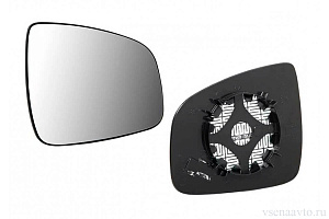 Зеркальный элемент левый без обогрева (большой) 6001549716 Renault Logan