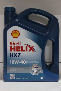 Масло моторное 10W40 Helix HX7 (п/синт.4л) SN/CF