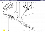 Наконечник рулевой правый 8201108332 Renault Duster