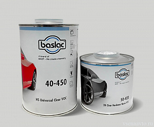  Лак 2K HS BASLAC 40-450 1л + отверд. 50-420, 0,5л (Комплект) 