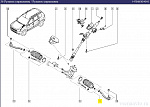 Наконечник рулевой левый 8201108339 Renault Duster