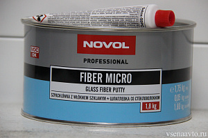 Шпатлёвка со стекловоловолокном Fiber MIKRO 1,8 кг