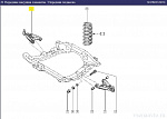 Рычаг передний правый 8200197187 Renault Clio II / Kangoo