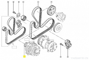 Шкив ген-ра  7701477689/7700110616 Renault Logan (6 ручейков)