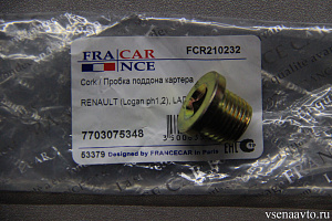 Пробка поддона картера 7703075348 Renault Logan
