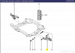 Рычаг передний левый 8200197179 Renault Clio II / Kangoo