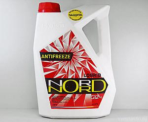 охлаждающая жидкость для автомобиля "NORD" Красная ( 5л)
