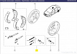 К-т регулировочных пружин зад. колодок 7701205756 (180 мм) Renault Clio II