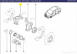 Кулак поворотный правый 6001548866 Renault Logan