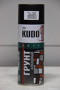 Грунт по металлу аэрозоль KUDO (чёрный) 0,52л