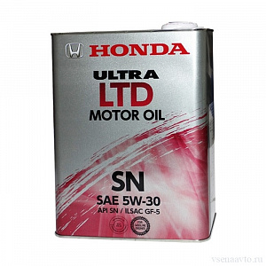 Масло моторное 5W-30 HONDA ULTRA LTD (син.4л) SN/GF-5