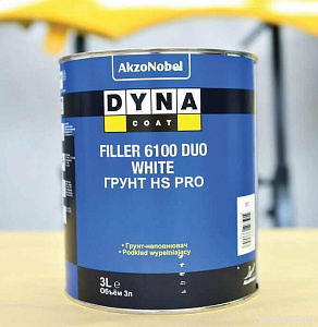 грунт dyna HS PRO Filler 6100 DUO  (3л) Белый