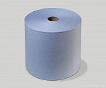 Салфетки голубые 22х36см 2-слойные бумажные 40г/кв.м (рулон600шт.)