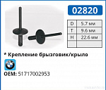 02820 заклепка автомобильная BMW