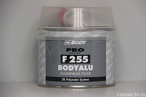 Шпатлёвка полиэфирная PRO Alu F255 (0,25кг+отв. 8гр)