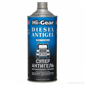 Антигель дизельного топлива (946мл) HG3427 HI-GEAR