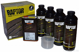 Защитное покрытие 2К белое Raptor (4л+1л)