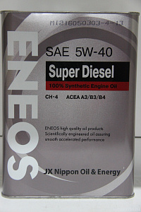 Масло моторное  5W40 Super(Premium) Diesel (синт.4л) CI-4