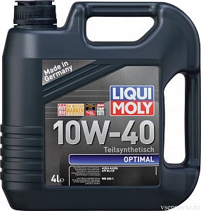 Масло моторное 10W-40 Optimal (п/синт.4л)SL/CF