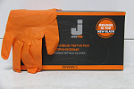 Перчатки нитриловые оранжевые (размер М) (100шт)