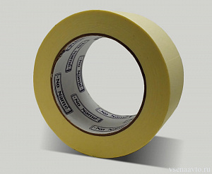 Скотч малярный 50мм x 50м (Бежевая)  (80 °С) Noname
