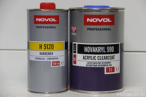 Лак 2+1 NOVACRYL 590 НS 1л+отв.0,5л