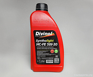 Масло моторное   5W30 SYNTHOLIGHT HC-FE Motorenol (синтетика 1л) DIVINOL