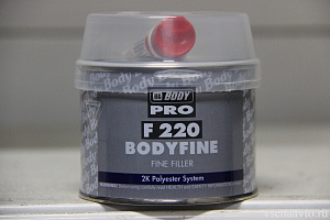 Шпатлёвка полиэфирная Fine 220 (0,25кг+отв. 8гр)