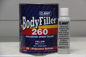 Шпатлевка жидкая Filler 260 (1л+отв. 50мл)