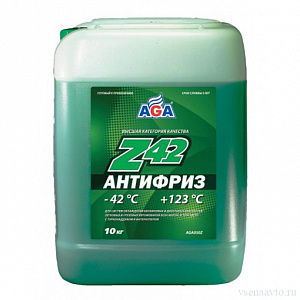 Антифриз зелёный Z42 (10л) -42С