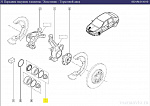 Подшипник ступицы передней (с ABS) 6001547686 Renault Logan