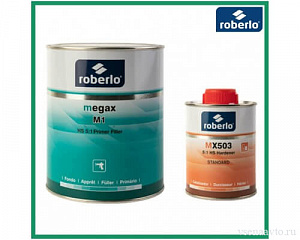 1717  ROBERLO  Грунт 2К HS 5:1 Megax M-1 светло-сер. (1л)