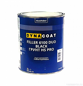   Грунт HS PRO Filler 6100 DUO  (3л) черный
