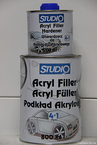 Грунт акриловый STUDIO 4+1 0,8 + отвердитель 0,2