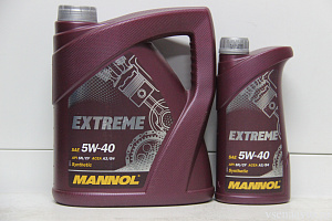Масло моторное  5W40 Extrem (синт.4л) API SL/CF