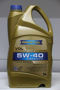 Масло моторное  5W40 VDL   5л)
