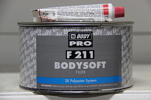 Шпатлёвка полиэфирная Soft 211 (2кг+отв. 40гр)