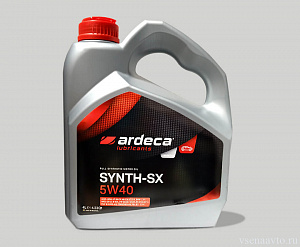  Масло моторное   5W40 SYNTH-SX (синтетика 4л) ARDECA