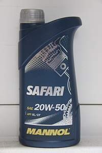 Масло моторное 20W50 SAFARI (мин.1л) SL/CF