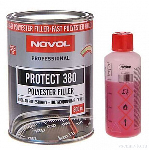 праймер грунт упрочняющий полиэфирный PROTECT 380 (0,8л+отв 0,08л)