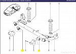 Сайлентблок задней балки 6001549988 Renault Logan