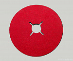 диск фибровый шлифовальный ROXPRO со шлицами 125 х 22мм, керамика, Р 60