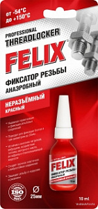   Фиксатор резьбы FELIX (красный) (6мл.)