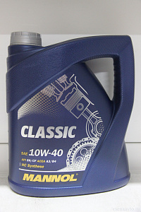 Масло моторное 10W40 CLASSIC (п/синт.4л)SN/CF